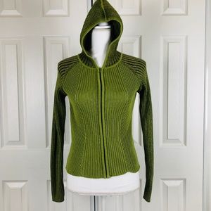 Tsunami light green and black stripe hoodie size S